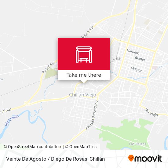 Veinte De Agosto / Diego De Rosas map