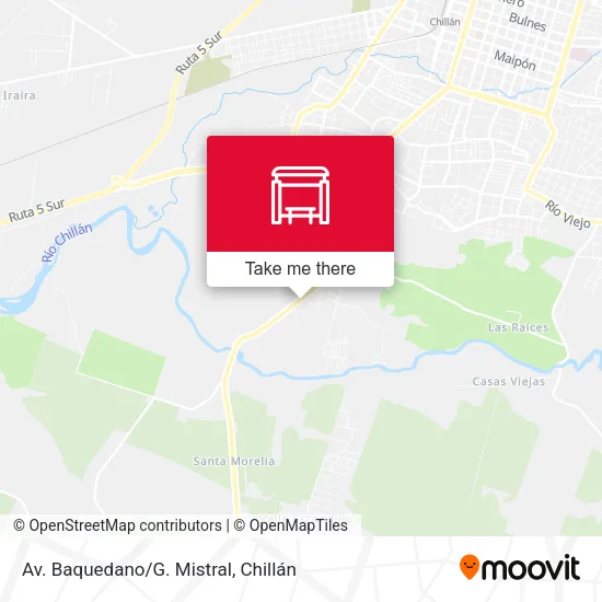 Mapa de Av. Baquedano/G. Mistral