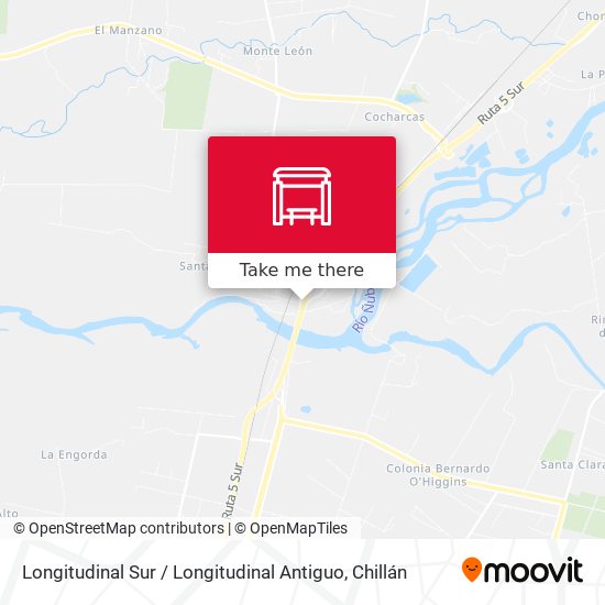 Longitudinal Sur / Longitudinal Antiguo map