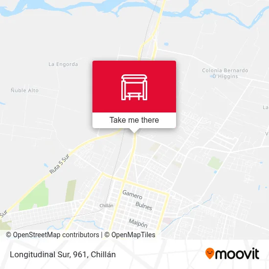 Longitudinal Sur, 961 map