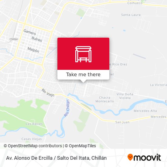 Mapa de Av. Alonso De Ercilla / Salto Del Itata