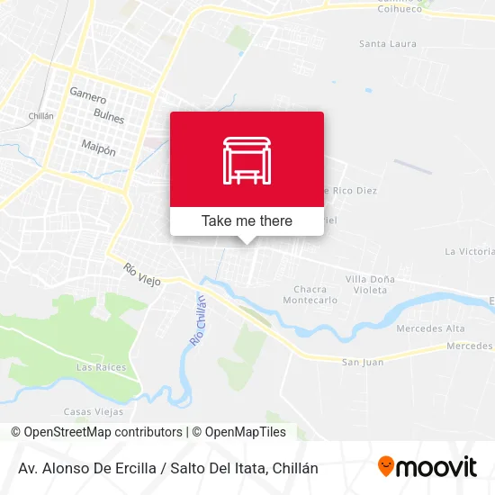 Mapa de Av. Alonso De Ercilla / Salto Del Itata