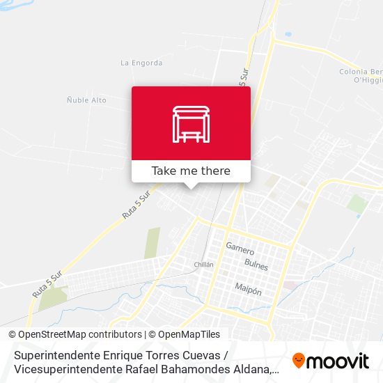 Superintendente Enrique Torres Cuevas / Vicesuperintendente Rafael Bahamondes Aldana map