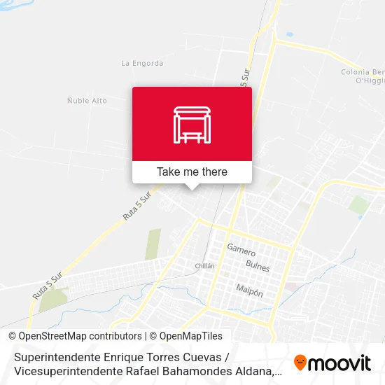 Mapa de Superintendente Enrique Torres Cuevas / Vicesuperintendente Rafael Bahamondes Aldana