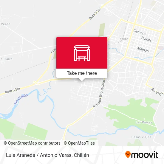 Mapa de Luis Araneda / Antonio Varas
