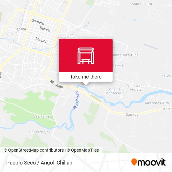 Mapa de Pueblo Seco / Angol