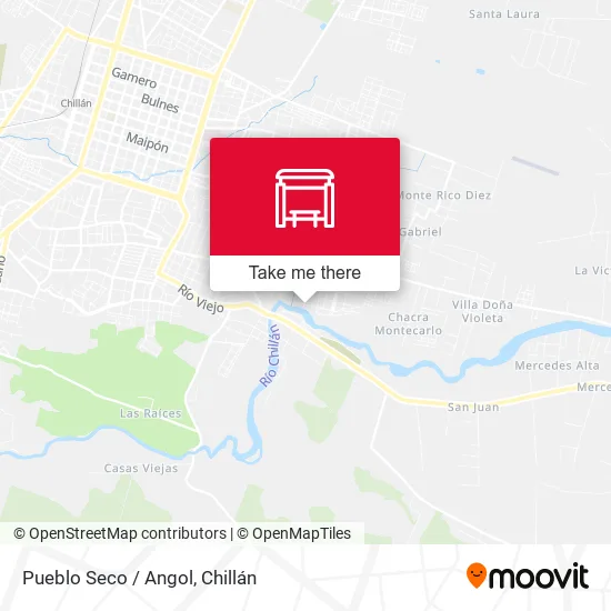 Mapa de Pueblo Seco / Angol