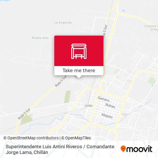 Superintendente Luis Antini Riveros / Comandante Jorge Lama map