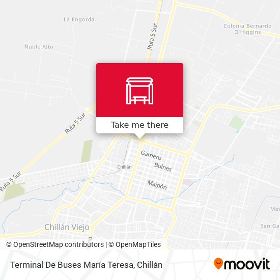 Terminal De Buses María Teresa map