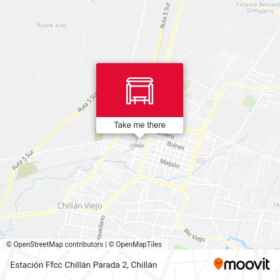 Estación Ffcc Chillán Parada 2 map