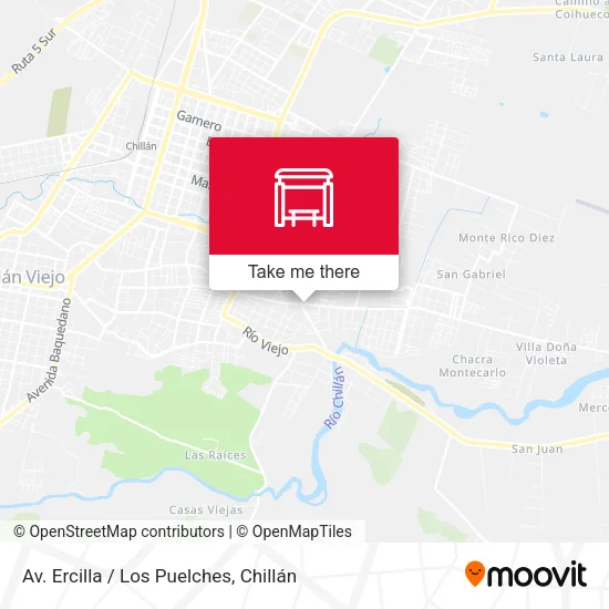 Mapa de Av. Ercilla / Los Puelches