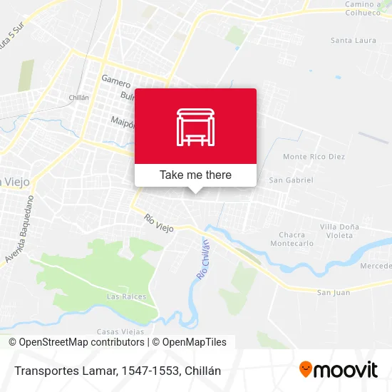 Mapa de Transportes Lamar, 1547-1553