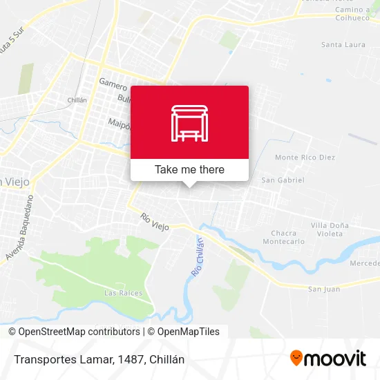 Mapa de Transportes Lamar, 1487