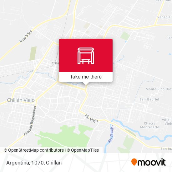 Mapa de Argentina, 1070