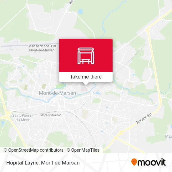 Hôpital Layné map