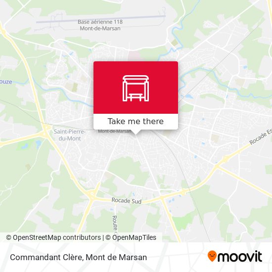 Commandant Clère map