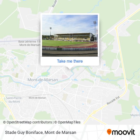 Mapa Stade Guy Boniface