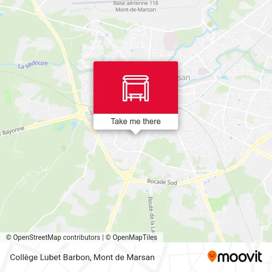 Collège Lubet Barbon map