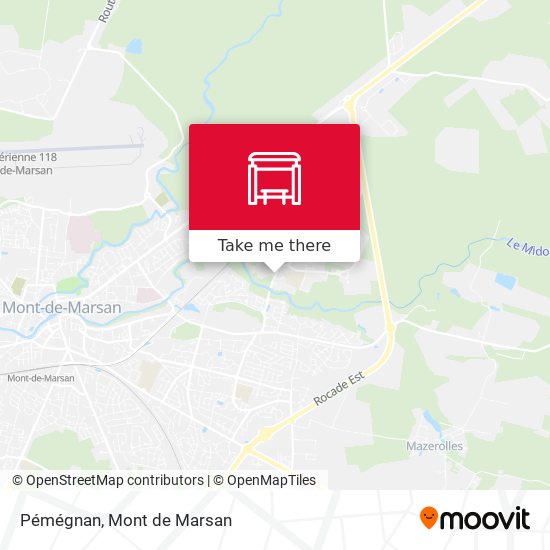 Pémégnan map