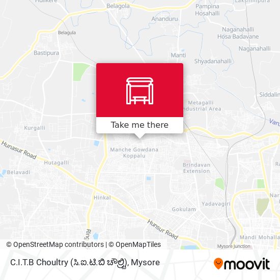 C.I.T.B Choultry (ಸಿ.ಐ.ಟಿ.ಬಿ ಚೌಲ್ಟ್ರಿ) map