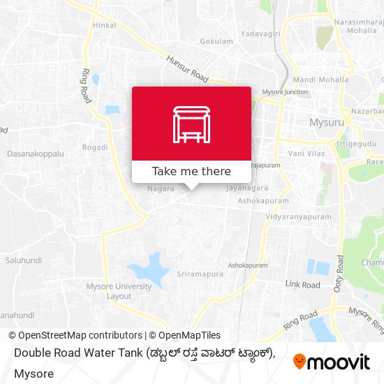Double Road Water Tank (ಡಬ್ಬಲ್ ರಸ್ತೆ ವಾಟರ್ ಟ್ಯಾಂಕ್) map