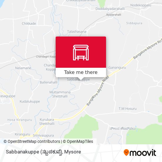 Sabbanakuppe (ಸಬ್ಬನಕುಪ್ಪೆ) map
