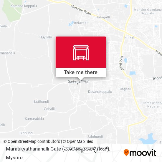 Maratikyathanahalli Gate (ಮಾರತಿಕ್ಯಾತನಹಳ್ಳಿ ಗೇಟ್) map