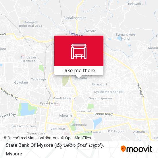 State Bank Of Mysore (ಮೈಸೂರಿನ ಸ್ಟೇಟ್ ಬ್ಯಾಂಕ್) map
