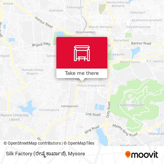 Silk Factory (ರೇಷ್ಮೆ ಕಾರ್ಖಾನೆ) map