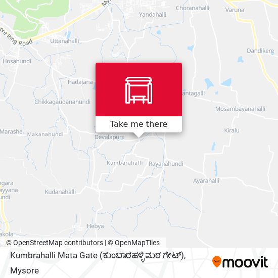 Kumbrahalli Mata Gate (ಕುಂಬಾರಹಳ್ಳಿ ಮಠ ಗೇಟ್) map