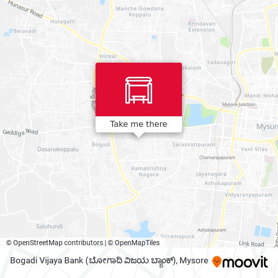 Bogadi Vijaya Bank (ಬೋಗಾದಿ ವಿಜಯ ಬ್ಯಾಂಕ್) map