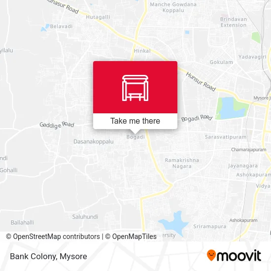 Bank Colony map