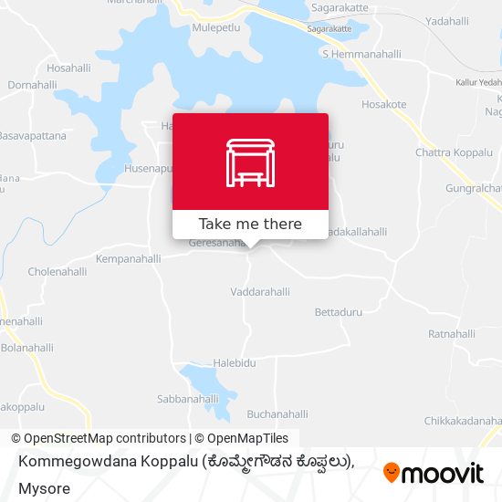 Kommegowdana Koppalu (ಕೊಮ್ಮೇಗೌಡನ ಕೊಪ್ಪಲು) map