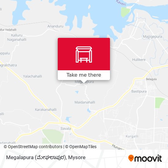 Megalapura (ಮೇಘಲಾಪುರ) map