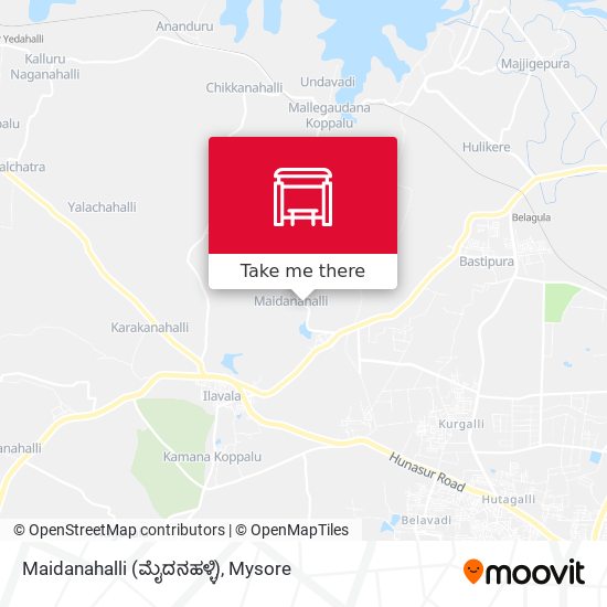 Maidanahalli (ಮೈದನಹಳ್ಳಿ) map