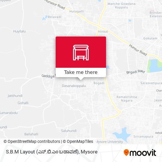 S.B.M Layout (ಎಸ್‌.ಬಿ.ಎಂ ಬಡಾವಣೆ) map