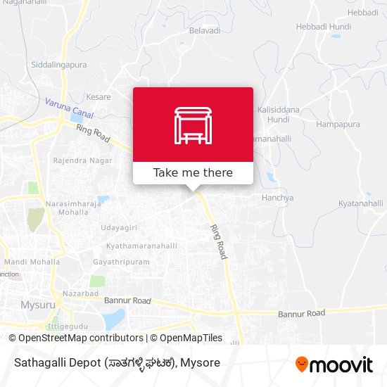 Sathagalli Depot (ಸಾತಗಳ್ಳಿ ಘಟಕ) map