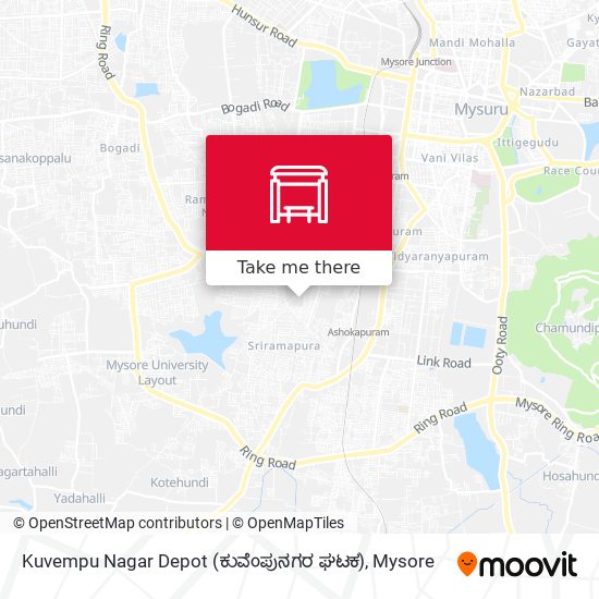 Kuvempu Nagar Depot (ಕುವೆಂಪುನಗರ ಘಟಕ) map