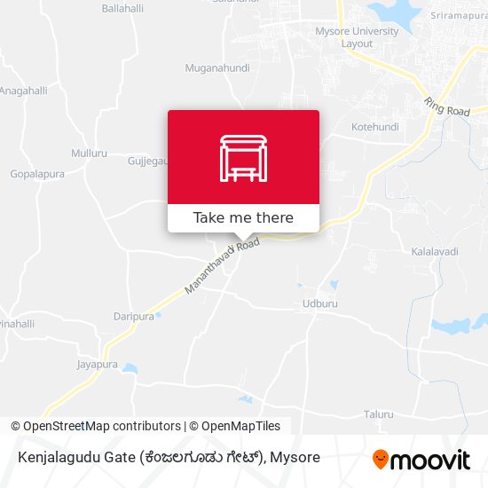Kenjalagudu Gate (ಕೆಂಜಲಗೂಡು ಗೇಟ್) map