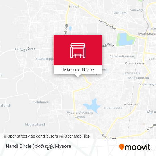 Nandi Circle (ನಂದಿ ವೃತ್ತ) map