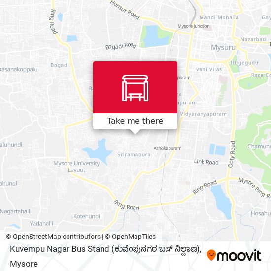 Kuvempu Nagar Bus Stand (ಕುವೆಂಪುನಗರ ಬಸ್ ನಿಲ್ದಾಣ) map