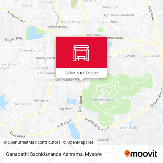 Ganapathi Sachidananda Ashrama map