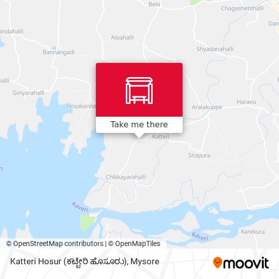 Katteri Hosur (ಕಟ್ಟೇರಿ ಹೊಸೂರು) map