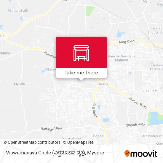 Viswamanava Circle (ವಿಶ್ವಮಾನವ ವೃತ್ತ) map