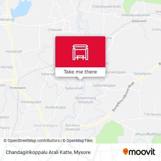 Chandagirikoppalu Arali Katte map