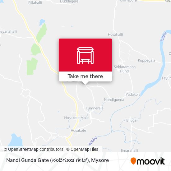 Nandi Gunda Gate (ನಂದಿಗುಂಡ ಗೇಟ್) map