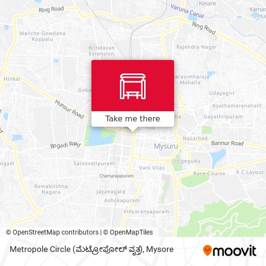 Metropole Circle (ಮೆಟ್ರೋಪೋಲ್ ವೃತ್ತ) map