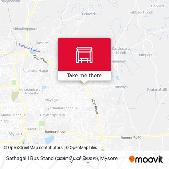 Sathagalli Bus Stand (ಸಾತಗಳ್ಳಿ ಬಸ್ ನಿಲ್ದಾಣ) map