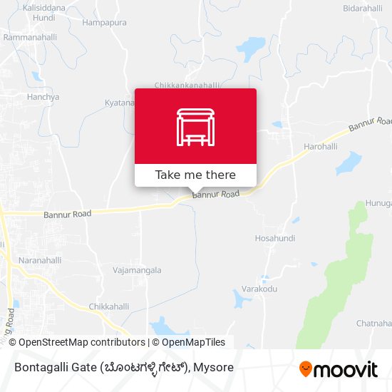 Bontagalli Gate (ಬೊಂಟಗಳ್ಳಿ ಗೇಟ್) map