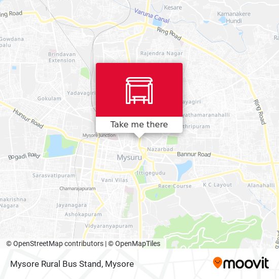 Mysore Rural Bus Stand map